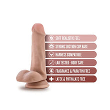 Load image into Gallery viewer, Blush Dr. Skin Realistic 6.5 Inch Long 1.25 Inch Thick Dildo with Suction Cup Base &amp; Balls Realistic Dildo Soft Real Feel Female Sex Toy Dildo for Beginners Women Men Couples Adult Sex Toy
