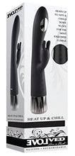 Load image into Gallery viewer, Evolved Love is Back - Heat Up &amp; Chill - Rechargeable Silicone Heating and Cooling G-Spot Dual Stimulator Vibrator - Black
