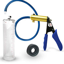 Load image into Gallery viewer, LeLuv Ultima Blue Premium Penis Pump Ergonomic Silicone Grip, Uncollapsable Hose w/TPR Sleeve - 9&quot; x 2.50&quot; Diameter

