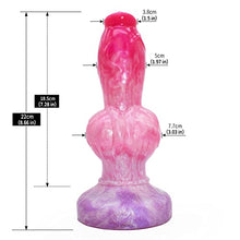 Load image into Gallery viewer, Silicone Wolf Dildo with Knot Thick Anal Dildo Strong Suction Cup Dildo Anal Toy Anal Plug Fantasy G Spot Dragon Dildo Adult Sex Toy for Women Men
