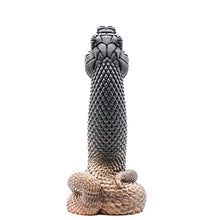 Load image into Gallery viewer, Nathara Snake Suction Cup Fantasy Dildo - Flat Black to Copper - Handmade in The USA - Adult Toys, Sex Toys (Mini)
