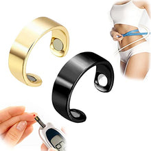 Load image into Gallery viewer, Bodyfresh Sugar Control Ring, Blood Sugar Control Ring, Adjustable Blood Glucose Control Ring, Blood Sugar Control Ring for Women Men Arthritis Pain Relief (2PCS-B+G)
