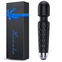 HISIONLEE Vibrator Personal Rechargeable Mini Vibrate Sex Wand Massage 8 Powerful Speeds 20 Vibration Modes Adult for Female Sex Toy Massage (Black)