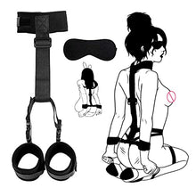 Load image into Gallery viewer, Women Submissive Kit Sex Bonding Straps for Couples Neck to Wrist Kit Bound Restraints Adjustable Soft Bed Tie Down Straps Sex Furniture for Bedroom Position Sex Restraining Women&#39;s Hoodies
