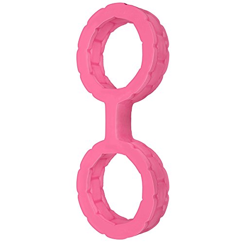 Doc Johnson Platinum Premuim Silicone - The Cuffs - Sturdy Silicone Handcuffs for Restraining Your Partner Easily and Comfortably - Large - Pink