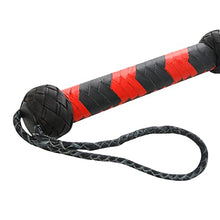 Load image into Gallery viewer, Real Leather Stingy Laces Tassels Flogger 25 Pieces of Tails Heavy Duty
