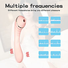 Load image into Gallery viewer, Toy Rose for Women Adult Vibrator Soft Sucker Sucking Cordless Heating Nipple Dual Motor Tongue Waterproof Pleasure Thrusting Silent Telescopic Dildo Silicone pleasurable Heat
