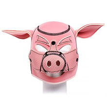 Load image into Gallery viewer, Lovers Porn Flirting Sex Toys Erotic Fetish Head Mask Sexy Soft Sponge Head Mask for Adult Cosplay Games Rubber Pig Hood Mask
