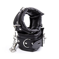 RYOZOCH Adjustable Handcuffs Wrist Ankle Bracelets SM Adult Plush PU Leather Bondage Fetish Handcuffs kit Cuff Restraint Set Sex Toy (Ankle)