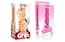 Load image into Gallery viewer, Sexy, Kinky Gift Set Bundle of Massive The 2 Fisted Grip Dildo and Icon Brands Pinkies, Curvy
