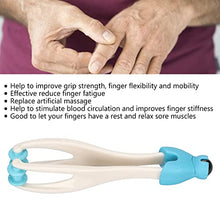 Load image into Gallery viewer, Finger Massage Roller, Curved Shape Improve Grip Strength Reduce Fatigue Stimulate Circulation Finger Roller Tool for Finger Relaxing(Blue)
