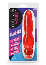 Load image into Gallery viewer, Blush Flamenco - Soft Ridged 6.75 Inch Mini Vibrator -Flexishaft Semi Bendable Body for More Intense Stimulation - IPX7 Submersible Waterproof - Clitoral Vaginal Sex Toy for Women for Her - Clear Red
