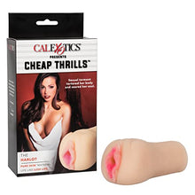 Load image into Gallery viewer, CalExotics Cheap Thrills The Harlot - Travel Sized Male Masturbator - Silicone Masturbation Sleeve - 4.75-Inch Adult Male Sex Toy - Ivory
