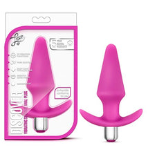 Load image into Gallery viewer, Blush Discover - 10 Vibration Modes Platinum Puria Silicone Anal Plug - 5&quot; Tapered Plug for Comfort - Satin Smooth Ultrasilk - AnchorTech &amp; StayPut Design - IPX7 Waterproof - for Women, Men - Pink
