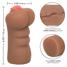 Load image into Gallery viewer, CalExotics Cheap Thrills Naughty Nurse - Travel Sized Male Masturbator - Silicone Masturbation Sleeve  5 Inch Adult Male Sex Toy - Brown
