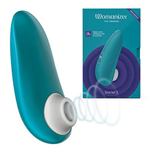 Load image into Gallery viewer, Womanizer Starlet 3 Clitoral Sucking Vibrator Clitoral Stimulator for Women Sex Toy for Her with 6 Intensity Levels Waterproof USB Rechargeable, Turquoise
