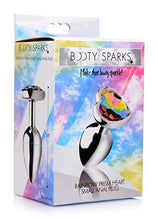 Load image into Gallery viewer, Rainbow Prism Heart Anal Plug - Small
