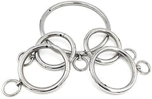 Load image into Gallery viewer, MMWMJWMB BDSM Bondage Kit Anklet Cuffs/Collar/Handcuffs with Removable Ring - Round Stainless Steel Fetish Slave Restraints Tools for Adult-1setforFemale
