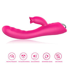 Load image into Gallery viewer, Clitorals Sucking Toys Thrusting G Spot Rabbit Sucker Pleasure Waterproof Silent Vibrator Soft Dual Motor Cordless Toy Rose for Women Vibrating Dildo Adult Sex Vibrate Telescopic
