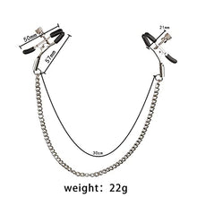 Load image into Gallery viewer, Ousandy Nipple Clips Clamps and Nipple Suckers for Women/Men Adjustable Pressure Breast Clamps Stainless Steel Non Piercing Nipple Rings Decorative Clip for Pleasure Toys
