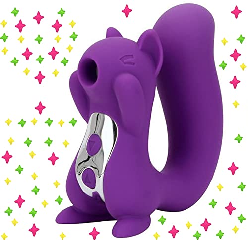 Female Squirrel Nipple Sucker Female Adult Toy for Female Couples, Powerful Sucking and Licking 10 Modes Sucker G Sucking Toy, Female Masturbator