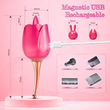 Load image into Gallery viewer, Electric Vacuum Vibrating Penis Pump with Pocket Pussy - Clitoral High-Frequency &amp; Tongue Licking G-Spot Rose Vibrator
