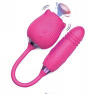 Load image into Gallery viewer, Rose Vibrator Toy with Multi-Layer Noise Reduction Function-Pink
