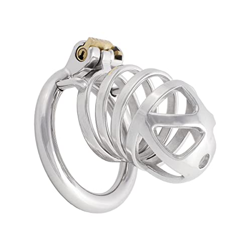 Jefisry Stainless Steel Men's Chastity Device for The Best Men Companion J0640 40mm Silver