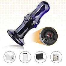 Load image into Gallery viewer, Vibrating Butt Plug Anal Plug - Glass Anal Bead Vibrator with 10 Vibration Modes Adult Sex Toys for Men Women and Couples Use
