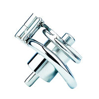 Negative Metal Stainless Steel Catheter Cock Cage Short Male Chastity Device Penis Lock Rings Adult BDSM for Men 51D (Single-Ring 40mm)