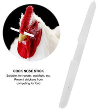 Load image into Gallery viewer, GLOGLOW Cock Nose Obstruction Rod, Durable Resistant Easy to Clean 1000pcs NonToxic Cock Nose Rod, Chicken for Poultry Supplies
