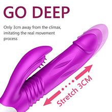 Load image into Gallery viewer, G Spot Rabbit Vibrator with Heating Function,Sex Toys for Clitoris,Waterproof Vibrator with 9 Powerful Vibrations Dual Motor Stimulator for Women or Couple Fun (Purple white9)
