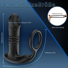 Load image into Gallery viewer, App Anal Vibrators Large with Shock Function Prostate Vibrator with 6 Telescopy Modes 9 Vibration Modes Sex Toys Stimulator Anal Plug with Vibrations Penis Ring Analusimulation Dildo for Men Women
