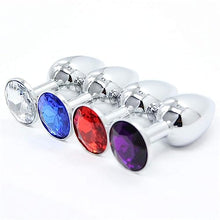 Load image into Gallery viewer, Wansan 3 Pcs Set Stainless Steel Jeweled Stimulation Toys for Adults Small/Medium/Large
