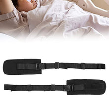 Load image into Gallery viewer, Control Limb Holders, One Pair Black Bed Restraints Straps Breathable Reusable Spongy Fabric for Hands for Foots
