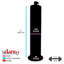 Load image into Gallery viewer, LeLuv Ultima Black Penis Pump Ergonomic Silicone Grip 9&quot; Length x 1.75&quot; Diameter Wide Flange Cylinder
