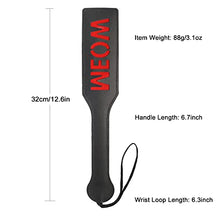 Load image into Gallery viewer, VENESUN Meow Spanking Paddle, 12.6inch Faux Leather Sex SM Toys for Adults BDSM Play, Black
