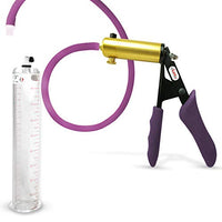 LeLuv Ultima Purple Premium Penis Pump with Ergonomic Grips and Silicone Hose | 9