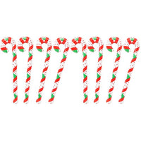 LUOZZY 8 Pcs Christmas Inflatable Candy Canes Xmas Inflatable Sticks Candy Canes Party Props (90CM Printed)