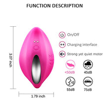 Load image into Gallery viewer, Vibrating Panties,Wearable Panty Vibrator,Wearable Panty Vibrator with Remote Control,Rechargeable Quiet Clitoral Vibrator,with 9 Powerful Vibration Modes, Waterproof, Suitable for Women or Couples
