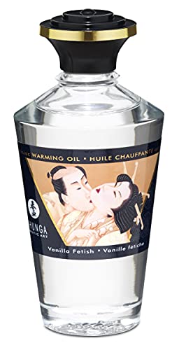 Shunga Aphrodisiac Warming Oil Fetish Vanilla, 100 Ml, 3.38 Ounce