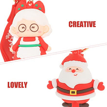 Load image into Gallery viewer, LUOZZY 2 Pcs Christmas Santa Claus Doll Pendants Keychain Pendants Xmas Gift Xmas Decor (Male+Female)
