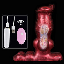 Load image into Gallery viewer, 5.7&quot; Small Dildo Vibrator Remote Condrol Dildo Butt Plug Toy, Couples Silicone Dildo Dragon Dildo with Knot, Anal Vibrating Dildo Adult Sex Toy
