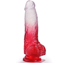 Load image into Gallery viewer, Realistic Dildo 7.9 Inch G Spot Dildo with Suction Cup for Hands-Free Play, Flexible Waterproof Dildo Realistic Penis Adult Sex Toy for Female Pleasure (Red)
