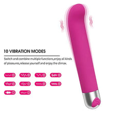 Load image into Gallery viewer, Fast Receive Quiet 10 Speeds Personal Bullet Rod Silicone Toys Powerful Mini Stick for Women Pleasure, Waterproof Bullet Tool Electric Play Handheld Pocket Travel Bullet Tool (Purple2)
