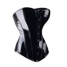 Load image into Gallery viewer, Sexy Women PVC Overbust Corset Steampunk Lingerie Top-Goth Corset Sexy Leather Waist Trainer
