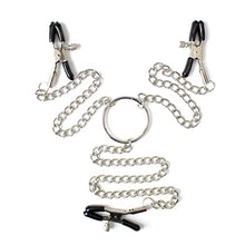 Load image into Gallery viewer, PRDECE Adjustable Nipple Clamps with Three Clips, Bondage Nipple Clamps, Non Piercing Nipple Rings, Nipple Rings Breast Stimulation Toys, Nipple Clips Body Jewelry for Couple Flirting (F)
