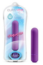 Load image into Gallery viewer, Blush Play with Me Cutey Vibe - 10 Vibrating Functions Mini Bullet Vibrator - Travel Size - Mini Bullet for Women Pleasure - Discreet Pocket Stimulator - Waterproof - Sex Toy for Adults - Purple
