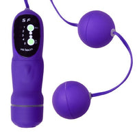 Lynx Vibrating Pleasure Beads - Purple