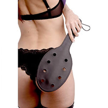 Load image into Gallery viewer, Sam&#39;s Secret Euphoria Unisex Novelty Leather Rounded Paddle with Holes
